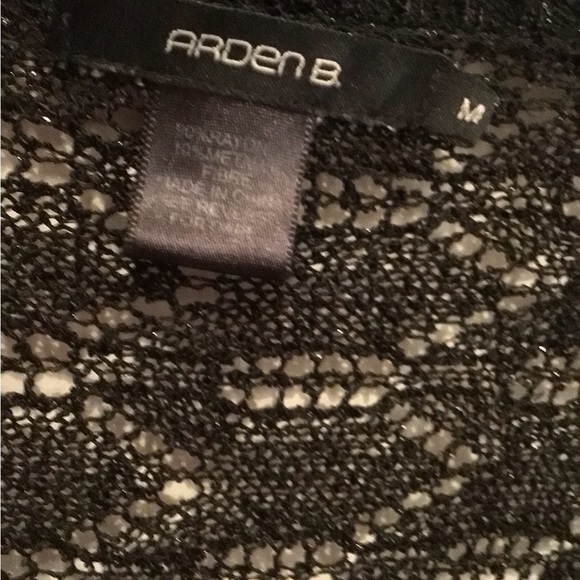 Arden B lace black cardigan size medium NWOT - Picture 3 of 3